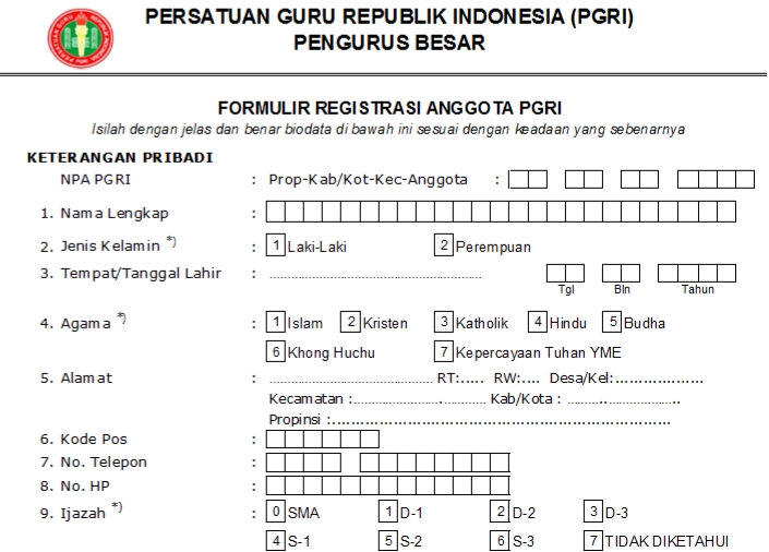 Pendaftaran PGRI Denpasar - Persatuan Guru Republik Indonesia Cabang Denpasar